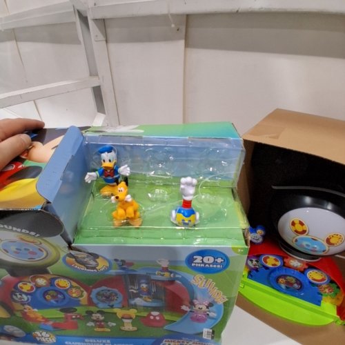 16PC DISNEY MICKEY MOUSE DELUXE CLUBHOUSE PLAY SET - MULTICOLOR image 5