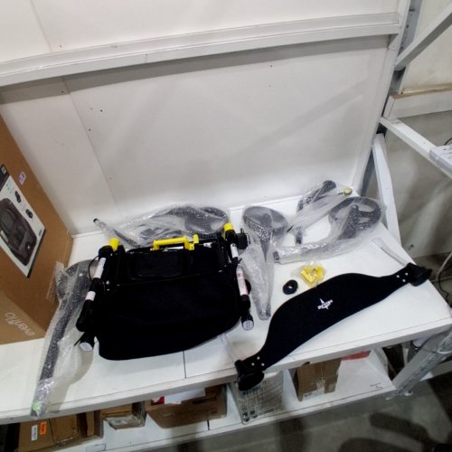 MEDLINE GUARDIAN BASIC STEEL ROLLATOR WITH 8" WHEELS ROLLING WALKER - 300LBS CAPACITY - BLACK/YELLOW (MODEL:‎ MDS86845BLKM) image 2