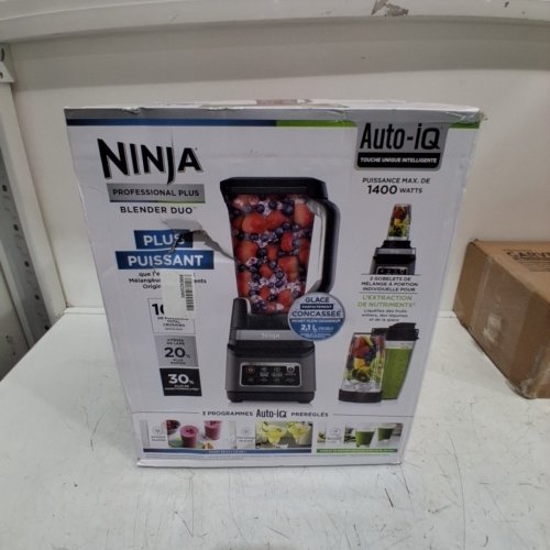 NINJA PROFESSIONAL PLUS BLENDER DUO WITH AUTO-IQ - 72OZ - 1200W -BLACK - (MODEL:BN751C) image 3