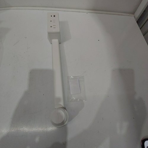 EXTENDABLE ROTATING OUTLET WITH A 180 ° ROTATING POWER SOCKET EXTENDER - 18"-27.5" - WHITE image 2
