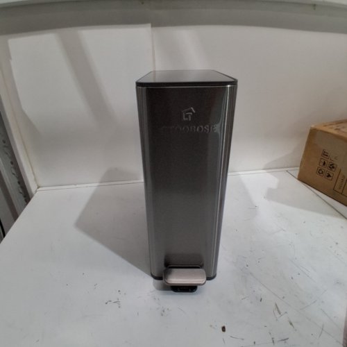 GTOOBOSE NARROW STAINLESS STEEL SOFT-CLOSE STEP PEDAL TRASH CAN - 6L - SILVER (MODEL:7118) image 2