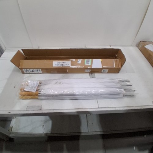 7PK ANDERSON UMBRELLA WEDDING UMBRELLAS - 48" - WHITE (MODEL: 10X-UM48) image 3