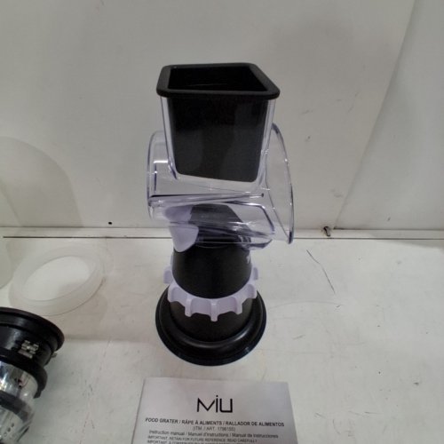 MIU ROTARY FOOD GRATER WITH ATTACHMENTS - BLACK/SILVER (MODEL : 1796155) image 4