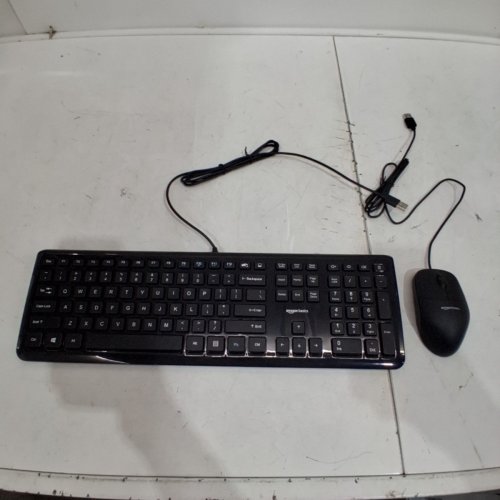AMAZON BASICS USB WIRED KEYBOARD AND MOUSE BUNDLE - BLACK image 5