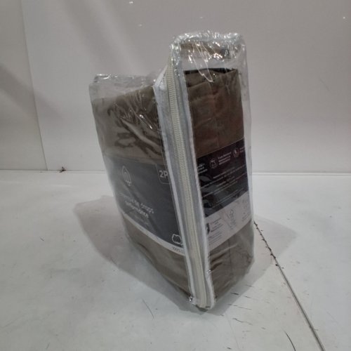 4PC HOMETRENDS SATEEN SHEET SET - FULL - 400 THREAD COUNT - TAUPE (MODEL: HT400-DB-DTUP) image 4