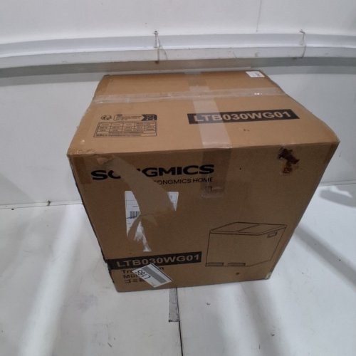 SONGMICS DUAL COMPARTMENT TRASH CAN - LIGHT GRAY (MODEL: LTB030WG01) image 7