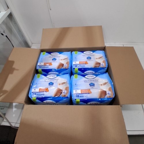 56PK TENA ULTIMATE PROTECTIVE INCONTINENCE UNDERWEAR WITH ULTIMATE ABSORBENCY - MEDIUM - WHITE image 2