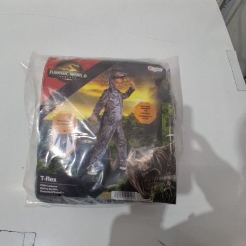KID'S DISGUISE JURASSIC WORLD T-REX COSTUME - 3-4T - GREY (STYLE: 0805DY01) image 2