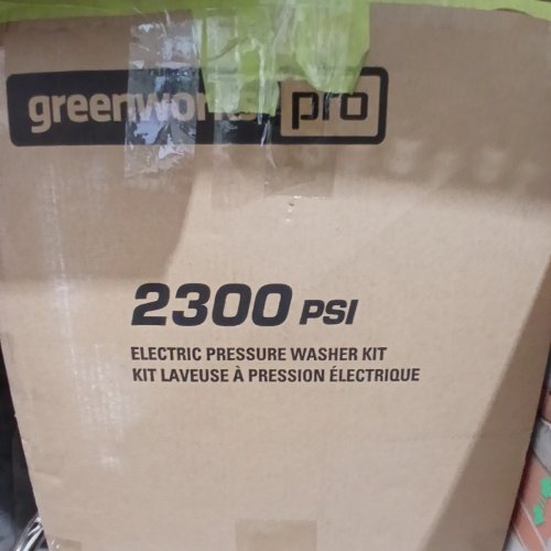 GREENWORKS PRO 2300 PSI 2.3 GPM 13 AMP ELECTRIC PRESSURE WASHER KIT - GREEN (MODEL: GPW2300) image 7