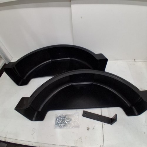 2PC ECOTRIC TRAILER FENDERS FOR SINGLE AXLE TRAILERS - 13" - BLACK (MODEL: LYAP-287S-2) image 2