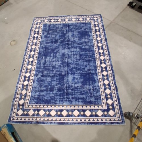 GARVEE RECTANGULAR INDOOR BORDER WASHABLE AREA RUG - 5FTX7FT - BLUE (MODEL: 6771519) image 2