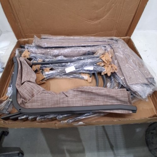 4PK JEAREY STACKABLE OUTDOOR PATIO DINING CHAIR - 330LBS MAX - BROWN (MODEL: A045-013-001) image 6