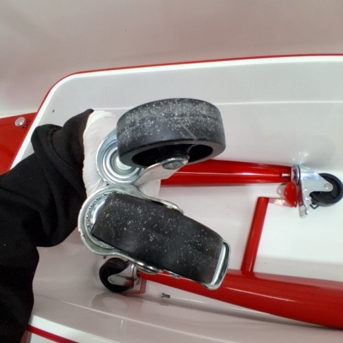VEVOR ROLLING ICE CHEST HOLDS UP TO 50 BOTTLES - 80QT - RED (MODEL: DR120201) image 4