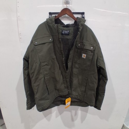 CARHARTT WASHED DUCK BARTLETT JACKET - EXTRA LARGE - GREEN (STYLE: 103826-MOS) image 2