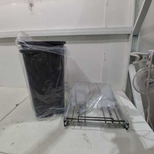 2PC KITCHEN SOLUTIONS CUISINE PULL-OUT WASTE AND RECYCLING SYSTEM - 2 X 30 L - BLACK image 2