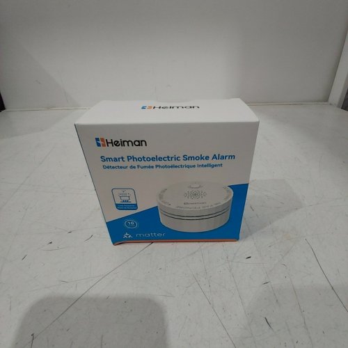 HEIMAN SMART PHOTOELECTRIC SMOKE ALARM - WORKS WITH MATTER, SAMSUNG SMARTTHINGS & HOME ASSISTANT - WHITE image 2