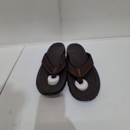 HOBIBEAR THONG FLIP FLOP SANDALS - SIZE 10.5 - BROWN/ ORANGE image 3