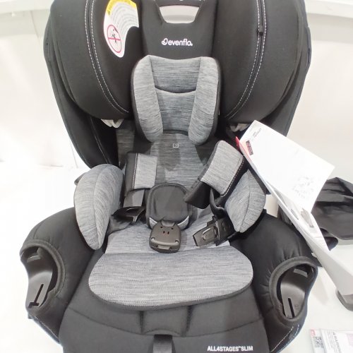 EVENFLO 4-IN-1 CONVERTIBLE SLIM PLUS CANOPY CARSEAT WITRH CAR HOLDERS - 4-40LBS - BLACK /GREY (MODEL: CS400112527C) image 6