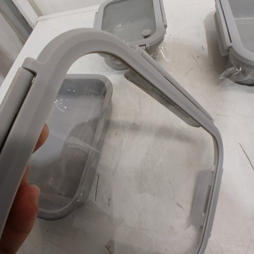 10PC SAFDIE & CO CERAMIC OVEN, DISHWASHER AND MICROWAVE SAFE FOOD STORAGE SET WITH LIDS - GREY (MODEL: 1796147) image 4