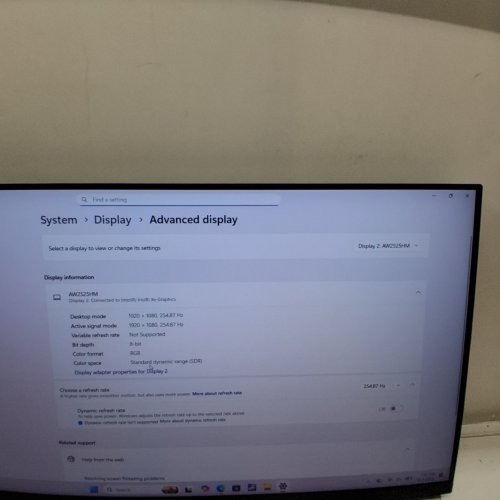 ALIENWARE 25 GAMING MONITOR - FHD 1080P IPS PANEL, 320HZ, 0.5MS, G-SYNC - 24.5" - INTERSTELLAR INDIGO (MODEL: AW2525HM) image 5