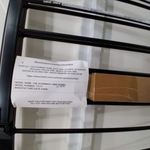 INGENUITY THE STAIRWAY+ 46W SERIES PET/BABY GATE - 32.5" X 31"-46" - BLACK (MODEL: 17171) image 3
