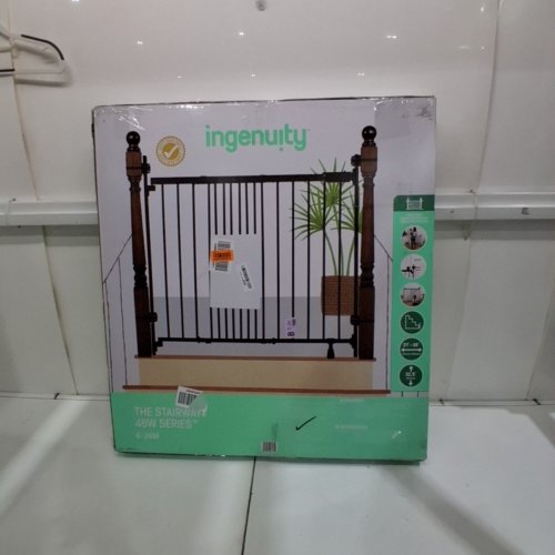INGENUITY THE STAIRWAY+ 46W SERIES PET/BABY GATE - 32.5" X 31"-46" - BLACK (MODEL: 17171) image 5