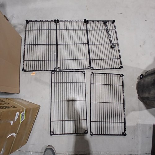 VYGROW HEAVY DUTY ADJUSTABLE METAL CLOTHING RACK WITH 4 HANG RODS & 7 SHELVES, UPTO 800LBS - BLACK (MODEL: CR-VYGR-01) image 5