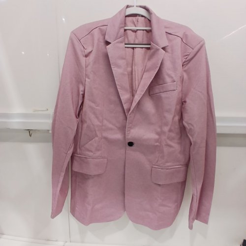 2PC MEN'S SLIM FIT SUIT SET - MEDIUM - PINK image 4
