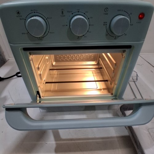 NOVASPARK ATS 15 K COUNTERTOP AIR FRYER TOASTER OVEN - 13" X 12.8" X 12.8" - SKY BLUE (MODEL: ATS-15K) image 2