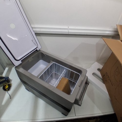EUHOMY ELECTRIC COOLER CAR REFRIGERATOR WITH BLUETOOTH APP CONTROL - 12V/24V DC - 47QT - BLACK/GREY - (MODEL: CF-45)) image 3