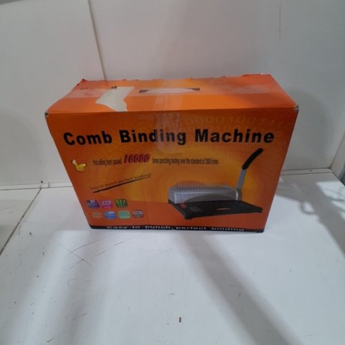 MYFULLY COMB BINDING PUNCH MACHINE 21-HOLES 100 PVC COMBS 1/4" - BLACK - (MODEL: ‎YM629-0001) image 9
