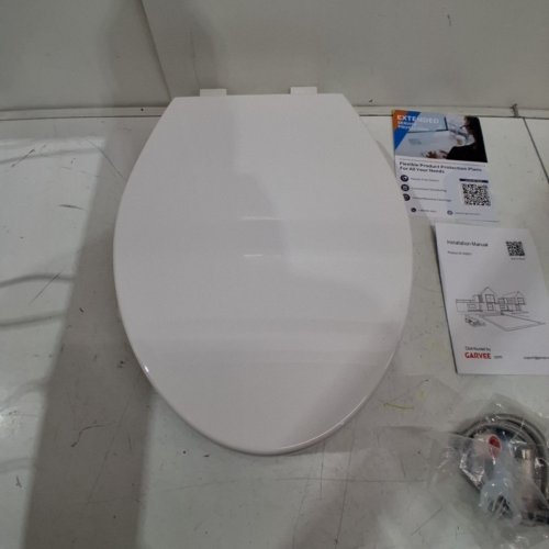 ELONGATED RAISED TOILET BIDET SEAT WITH DUAL NOZZLES - 19" - 2.9" RISE - WHITE (MODEL: PHO_0XXX3ZS1) image 2