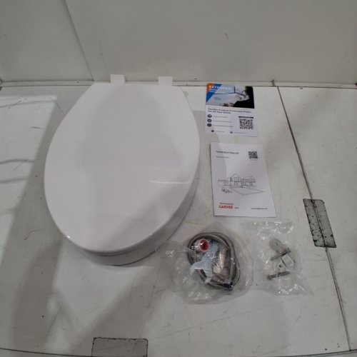 ELONGATED RAISED TOILET BIDET SEAT WITH DUAL NOZZLES - 19" - 2.9" RISE - WHITE (MODEL: PHO_0XXX3ZS1) image 4