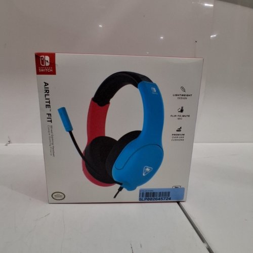 TURTLE BEACH NINTENDO SWITCH AIRLITE FIT WIRED GAMING HEADPHONES - RED/BLUE/BLACK (MODEL: TBS-8002-25) image 5