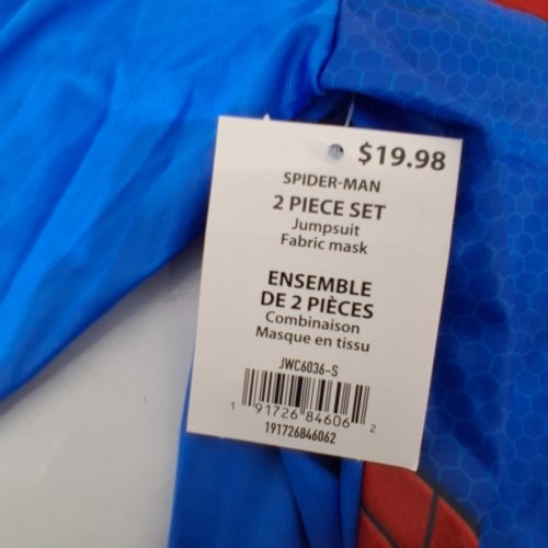 2PC KIDS SPIDERMAN COSTUME - SMALL image 3