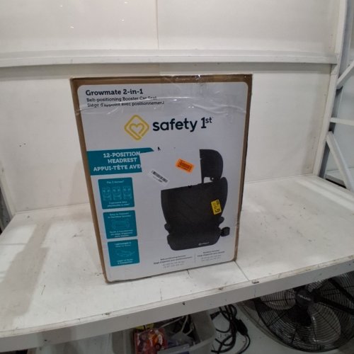 SAFETY 1ST 2-IN-1 LIGHTWEIGHT GROWMATE BELT-POSITIONING BOOSTER CAR SEAT WITH HIGH-BACK TO BACKLESS & ADJUSTABLE HEADREST- BLACK (MODEL:22267CHHR) image 7