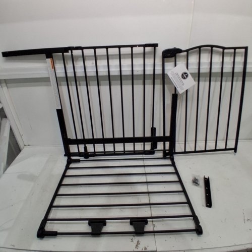 REGALO HOME ACCENTS WIDESPAN BABY GATE - 28" TALL, FITS OPENINGS 56" TO 74.5" - BLACK (MODEL: 1176BDS) image 2