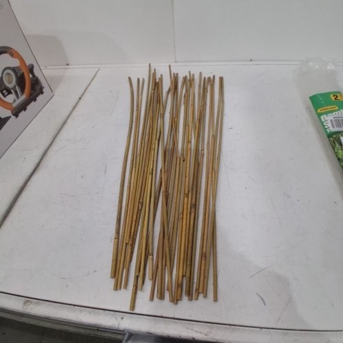 28PK JOLLYBOWER NATURAL BAMBOO GARDEN STAKES - 2FT - NATURAL image 2