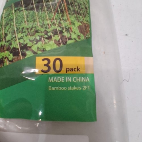 28PK JOLLYBOWER NATURAL BAMBOO GARDEN STAKES - 2FT - NATURAL image 3