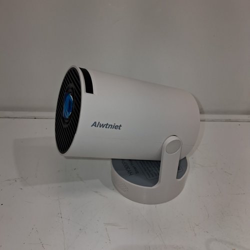ALWTNIET PORTABLE SMART PROJECTOR BLUETOOTH, WIFI, & AUTO KEYSTONE CORRECTION - WHITE (MODEL: HY300PRO+) image 3