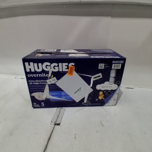 88PK HUGGIES OVERNITES NIGHTTIME DISPOSABLE DIAPERS - SIZE 5 image 2