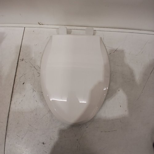 UNBRANDED ELONGATED SLOW CLOSE TOILET SEAT WITH BUILT IN TODDLER SEAT - WHITE (MODEL: PHO-0VP6OQUI) image 3