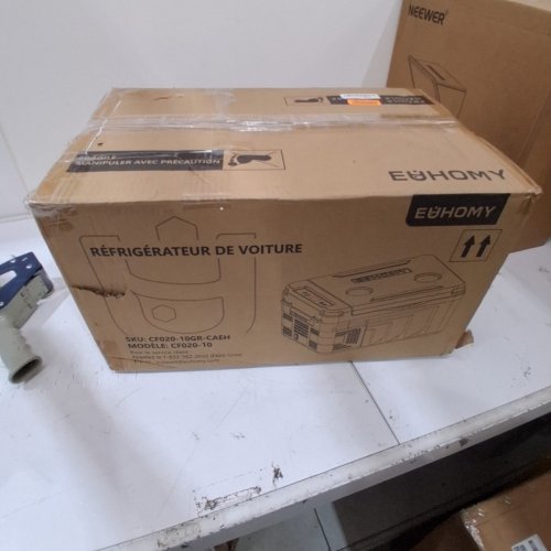 EUHOMY CAR REFRIGERATOR COMPRESSOR ELECTRIC COOLER WITH APP CONTROL - 12V - 10L - BLACK/GREY (MODEL: CF020-10GR-CAEH) image 6