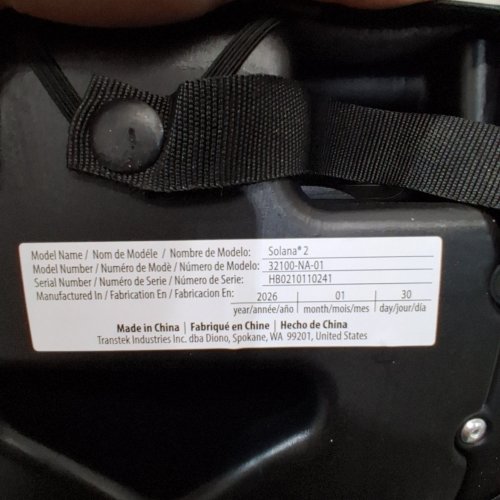 DIONO SOLANA 2 LATCH BACKLESS BOOSTER CAR SEAT WITH CUPHOLDERS AND REMOVABLE WASHABLE COVER - FOR KIDS 40-120LBS - CHARCOAL BLACK (MODEL: 32100-NA-01) image 2