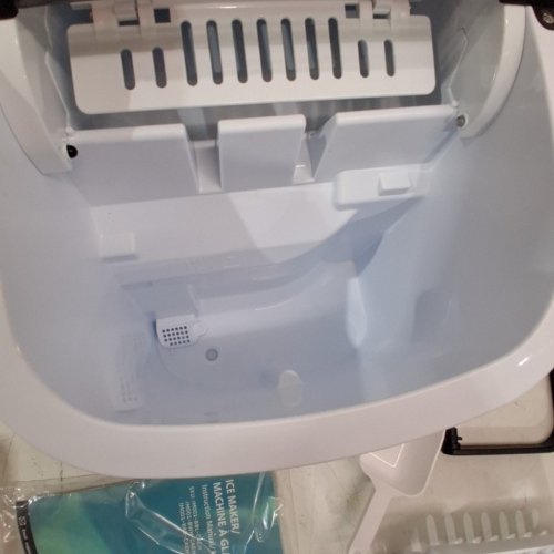 EUHOMY COUNTERTOP ICE MAKER MACHINE WITH HANDLE & BASKET - MAKES 26LB/DAY - BLACK (MODEL: IM001-BBL-CAEH) image 5