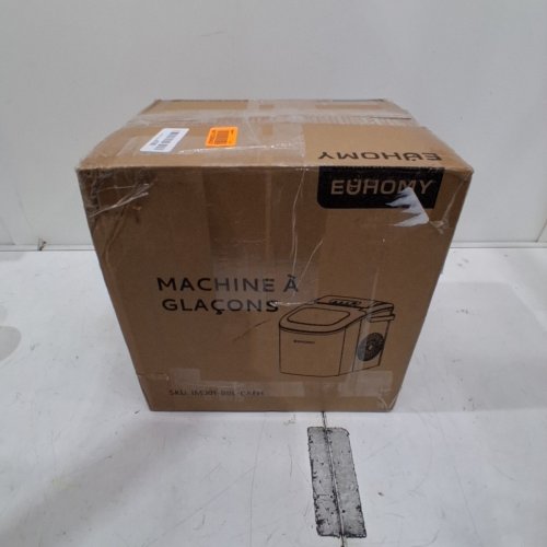 EUHOMY COUNTERTOP ICE MAKER MACHINE WITH HANDLE & BASKET - MAKES 26LB/DAY - BLACK (MODEL: IM001-BBL-CAEH) image 6