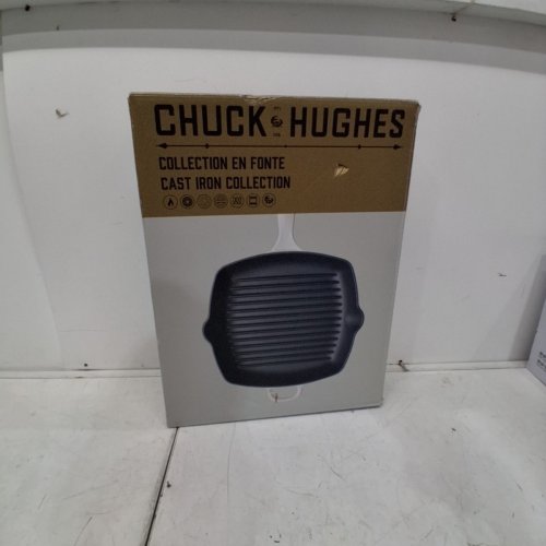 CHUCK HUGHES CAST IRON QUARE GRILL PAN - 10" - SNOW GOOSE WHITE (MODEL:747278) image 5