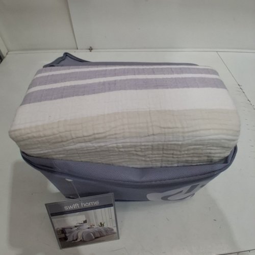 3PC SWIFT HOME DUVET COVER SET - QUEEN - PURPLE (STYLE: SHDV3-301-FQ-PU) image 3
