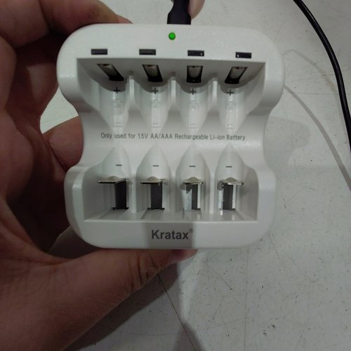 KRATAX RECHARGEABLE AA BATTERIES WITH 8 BATTERIES - 1.5V - WHITE image 2