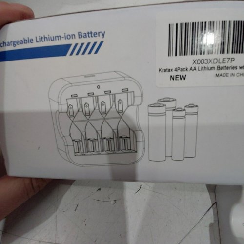KRATAX RECHARGEABLE AA BATTERIES WITH 8 BATTERIES - 1.5V - WHITE image 4